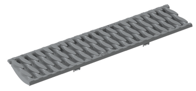 Bild Kunststoff-Stegrost OvalGrip Design grau