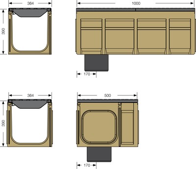 Bild Rinnenmaß Schwerlastrinne