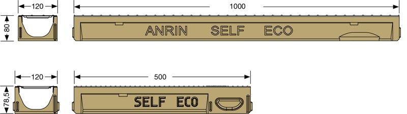 Bild Rinnenmaß Rinne